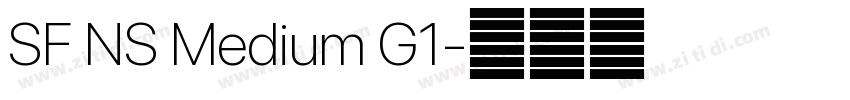 SF NS Medium G1字体转换 SF NS Medium G1字体转换